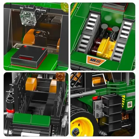Klemmbaustein-Traktor | 466 Klemmbausteine | MouldKing 24061 – Bild 2 – LEGO
