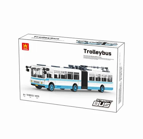 Klemmbaustein-Trolleybus | 513 Klemmbausteine | Wange 4975 – Bild 2 – LEGO