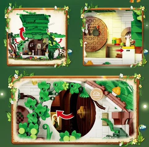 Klemmbaustein Zwergen-Höhle | DK 6031 Dwarf Cabin | 1088 Klemmbausteine – Bild 3 – LEGO