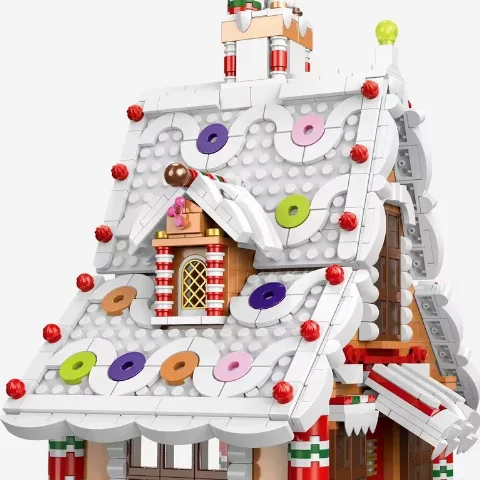 Lebkuchenhaus aus Klemmbausteinen | 1455 Klemmbausteine – Bild 2 – LEGO