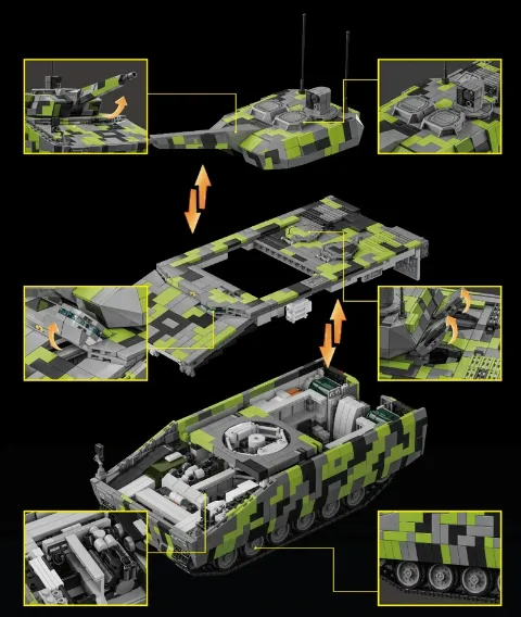 Lynx-Panzer | 2709 Klemmbausteine | 12GO – Bild 4 – LEGO