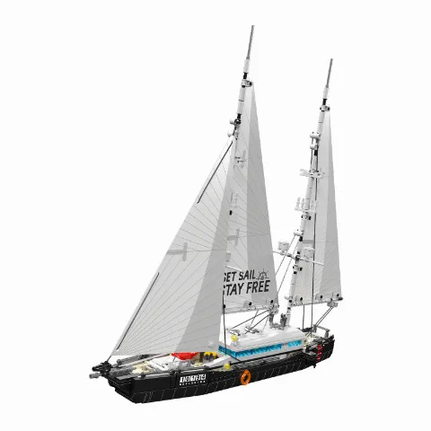 Modern Twin-Masted Sailboat | 893 Klemmbausteine | MouldKing – Bild 5 – LEGO