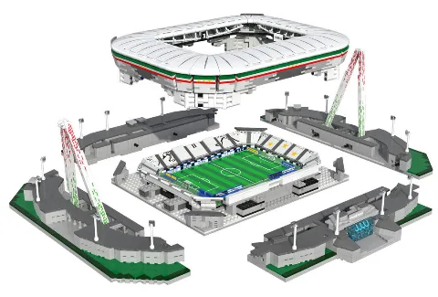 JUVENTUS TURIN ALLIANZ STADIUM KLEMMBAUSTEINE BRICKS – LEGO