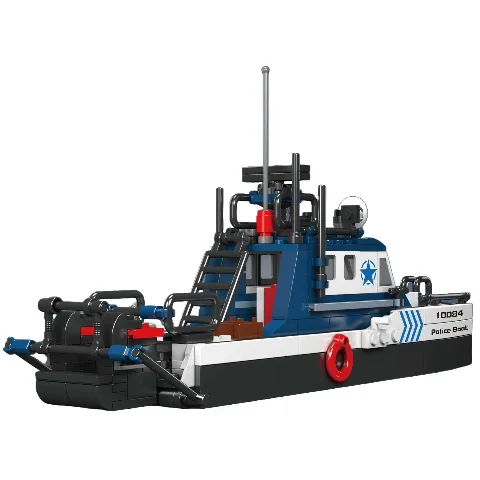 Polizei-Schiff | 413 Klemmbausteine | MouldKing – Bild 2 – LEGO