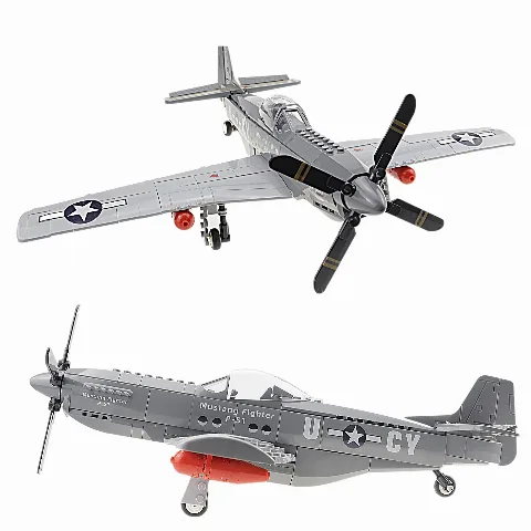 Wange 4006 P-51 Mustang | 258 Klemmbausteine – Bild 3 – LEGO
