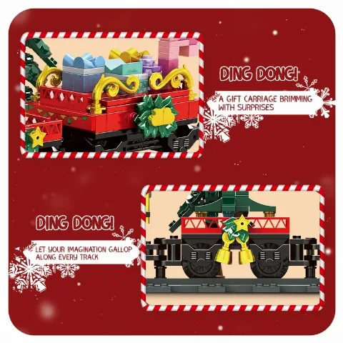 Weihnachtszug II | 787 Klemmbausteine – Bild 3 – LEGO